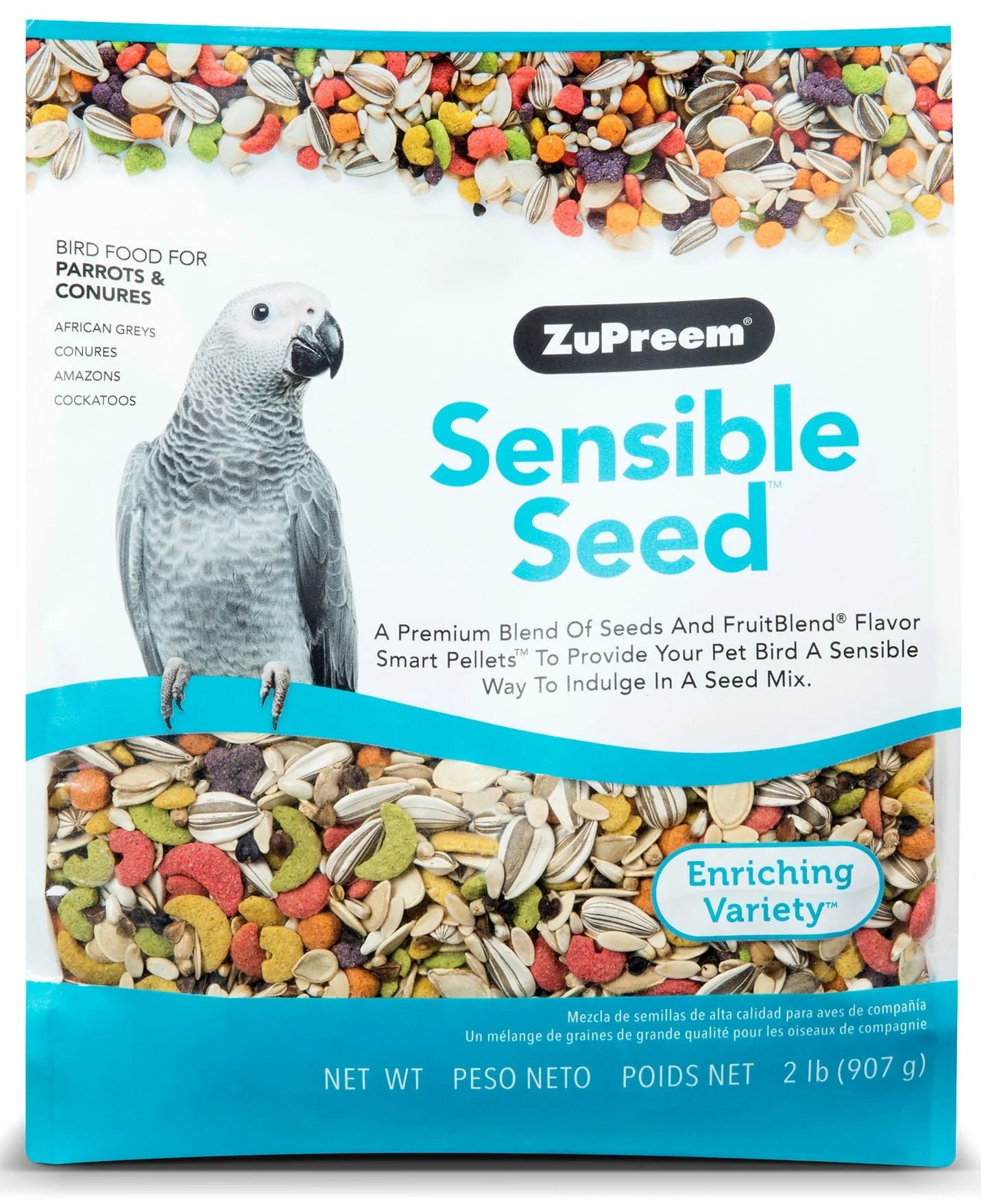 Sensible Seed Bird Food for Parrots & Conures - Healthber