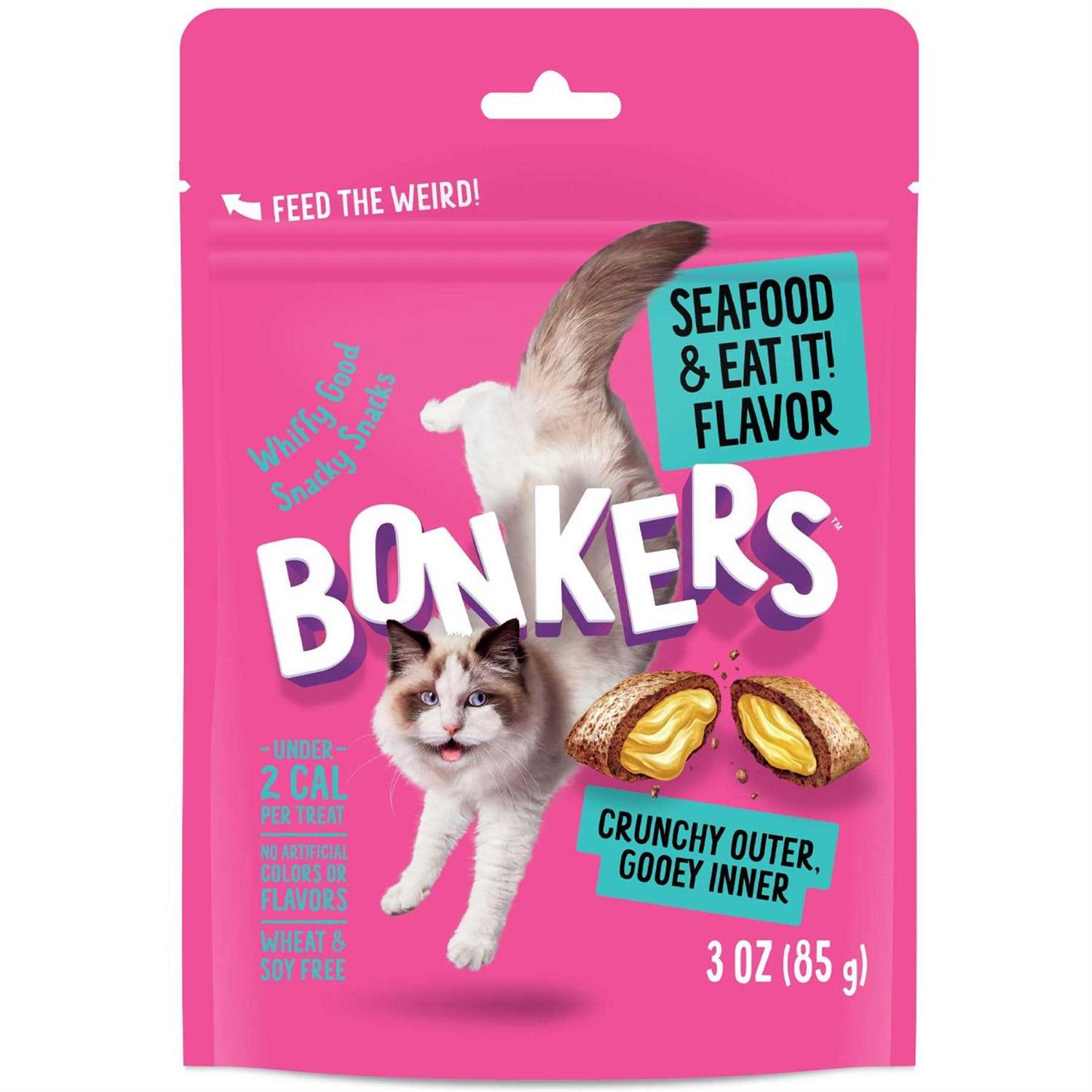 Bonkers Seafood & Eat It Crunchy Cat Treats - Healthber