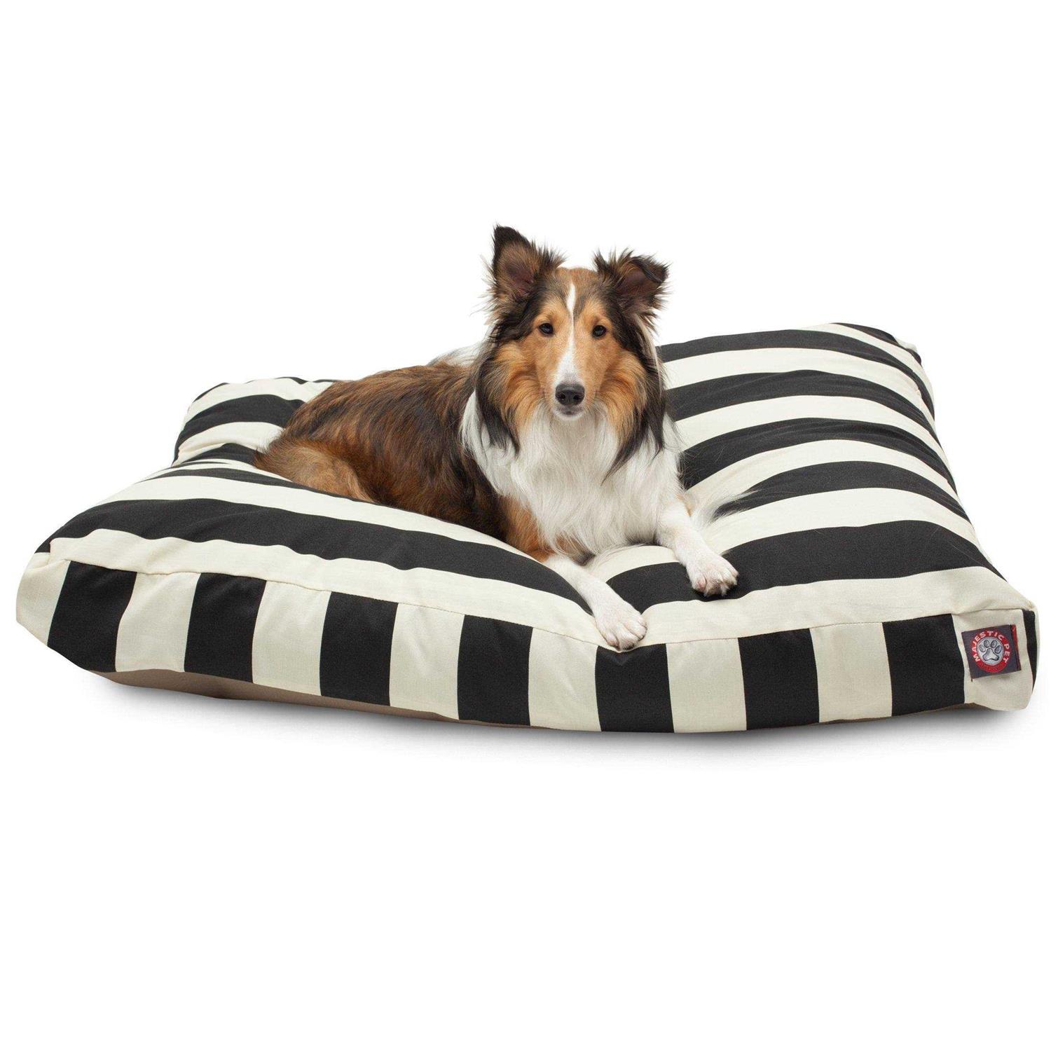 Majestic Pet Vertical Stripe Rectangle Dog Bed - Healthber