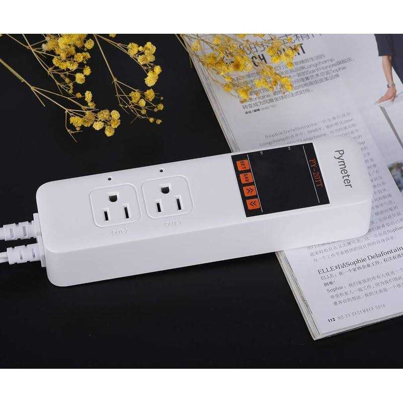 Pymeter Digital Temperature Controller Dual Probe Reptile Thermostat Controlled Outlet for Terrarium Heat Mat Heating Pad - Healthber