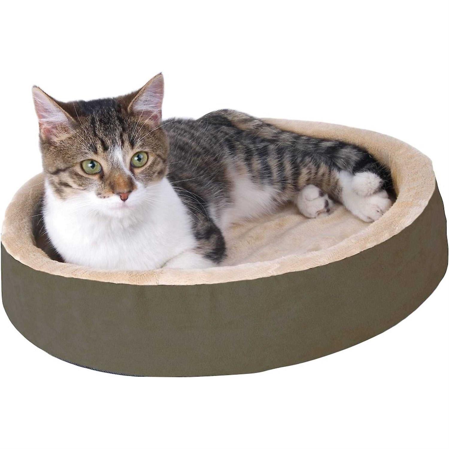 K&H Thermo-Kitty Cuddle Up Bed - Healthber