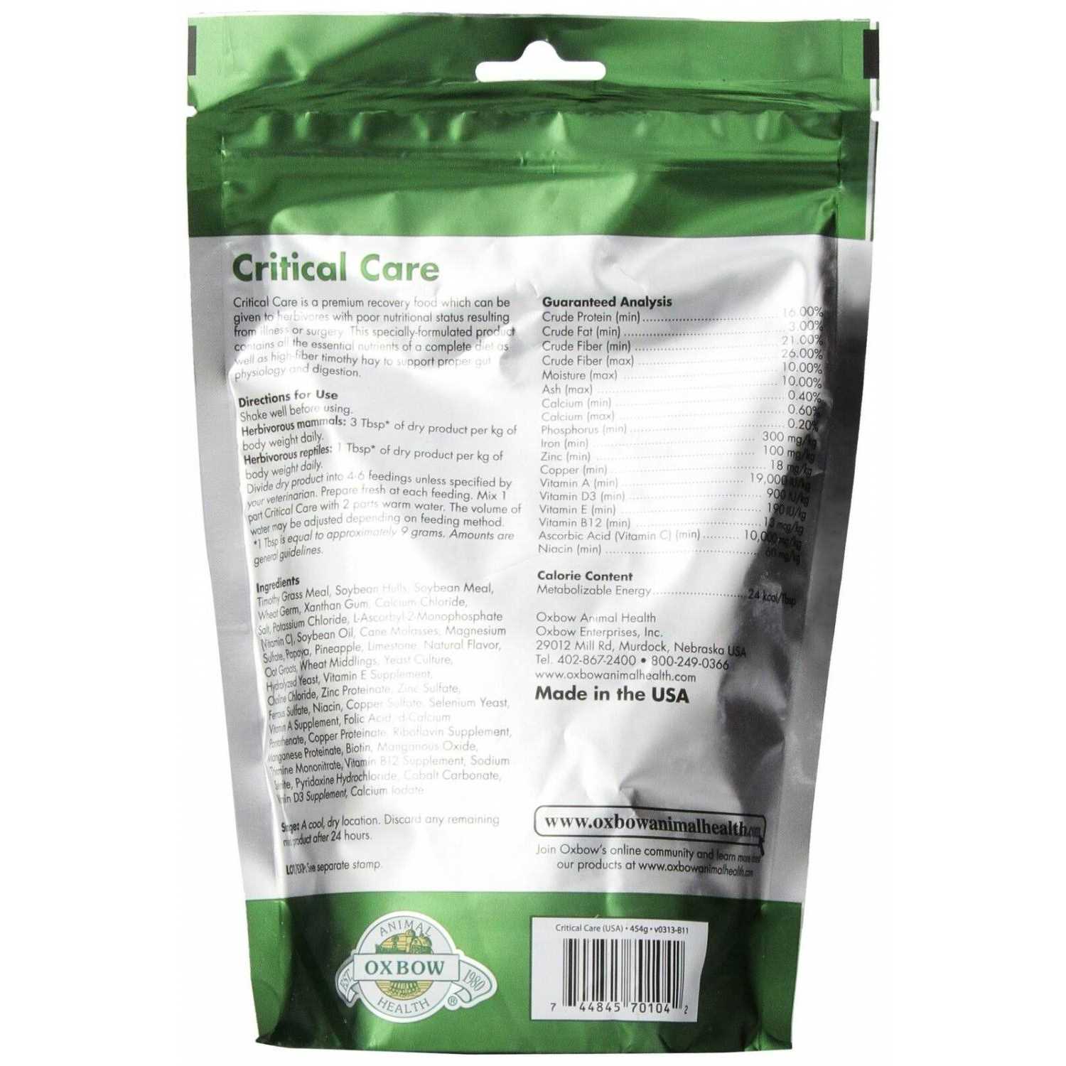 Oxbow Critical Care - Healthber