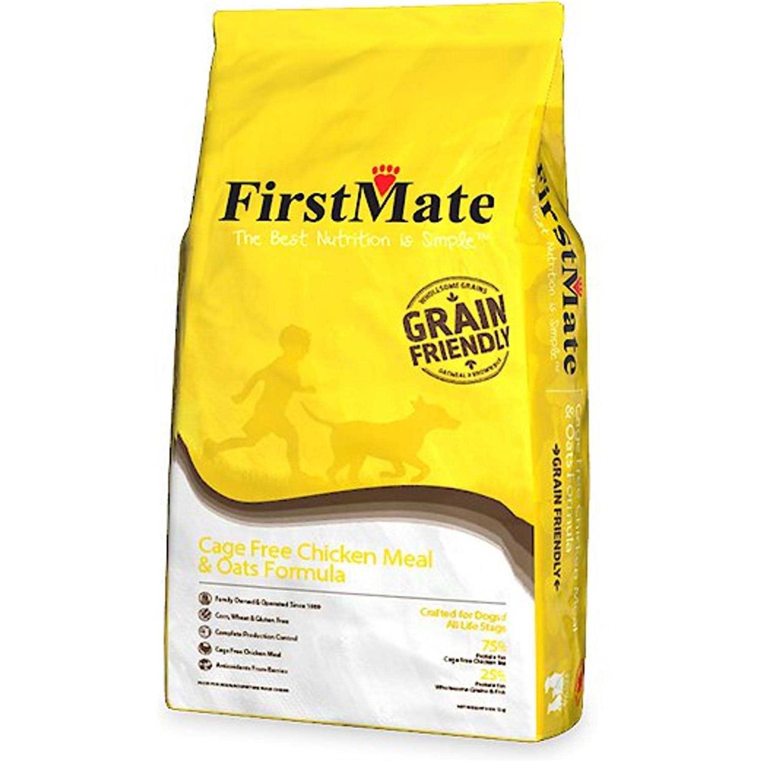 FirstMate Grain Friendly Dog Food Cage Free Chicken Meal & Oats - Healthber