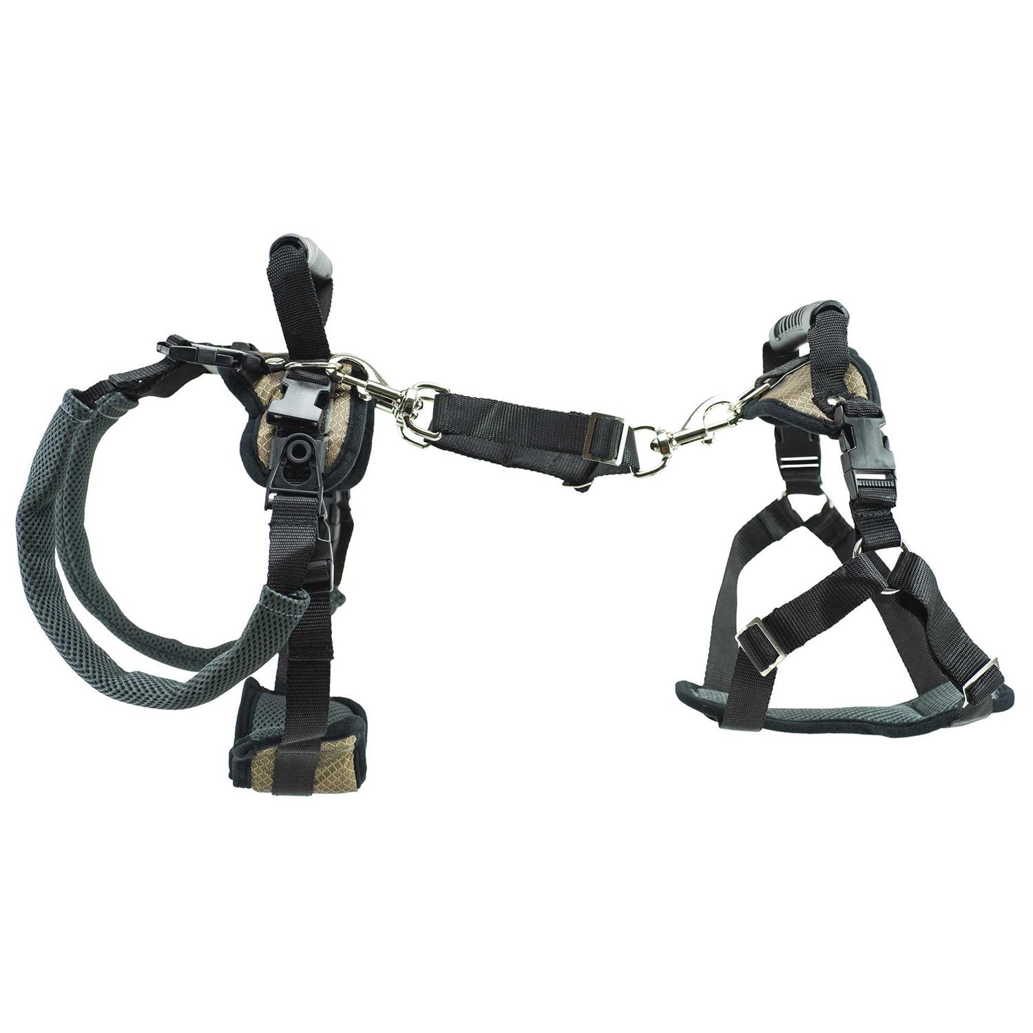Solvit CareLift Full Front & Back Mobility Harness, Medium, Brown - Healthber