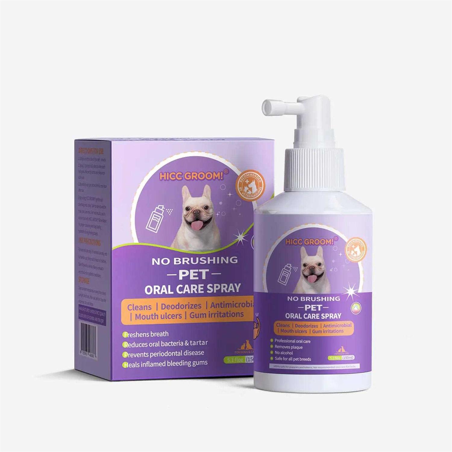 HICC PET Dog Cat Oral Care Spray 5.1 Oz - Healthber
