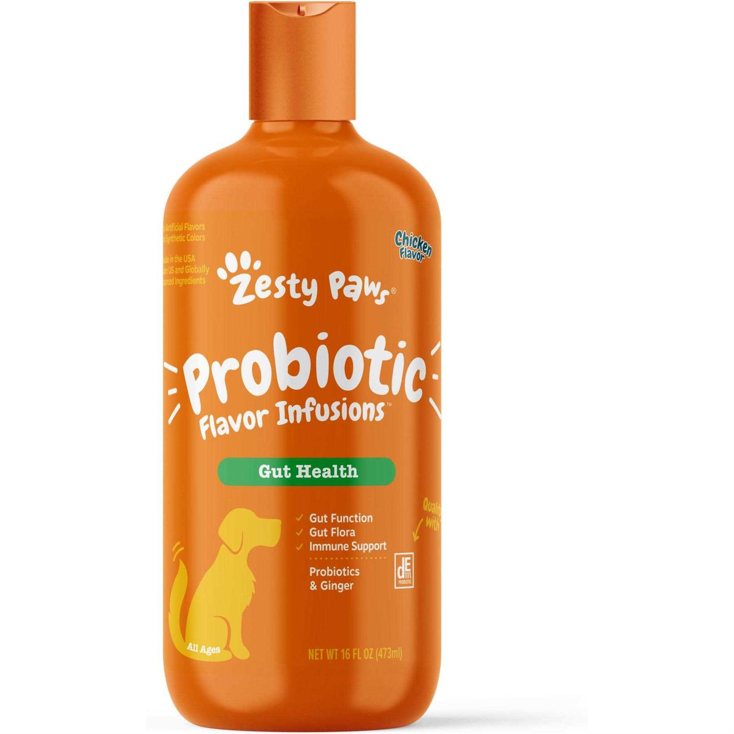 Zesty Paws Flavor Infusions Food Topper for Dogs Functional Probiotic Gut Health Supplement - Healthber