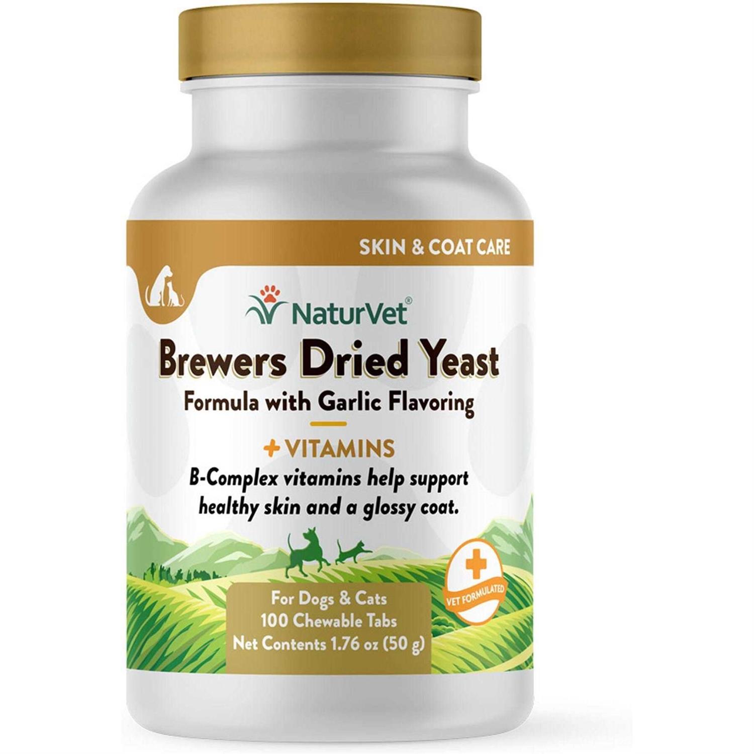NaturVet Brewer’s Dried Yeast Formula with Garlic - Healthber