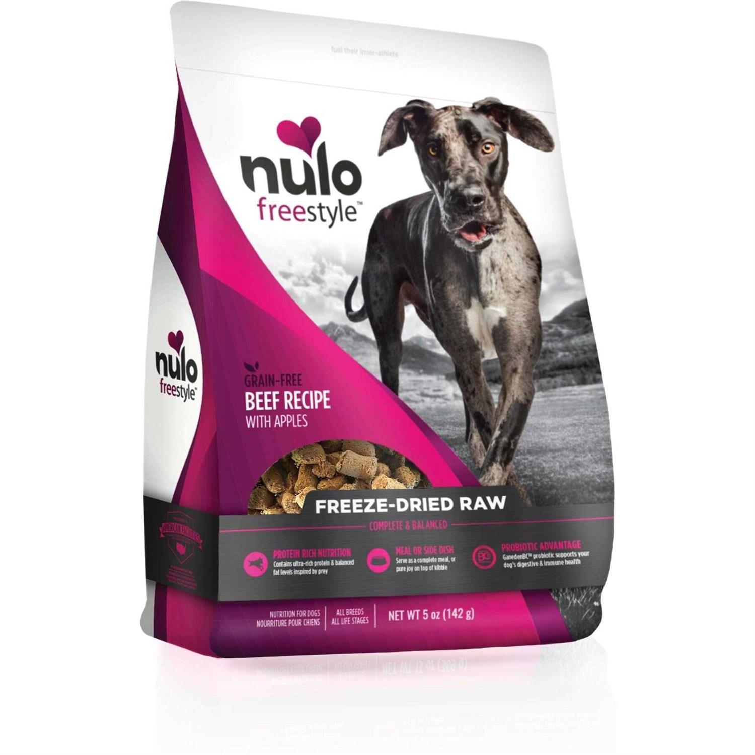 Nulo Freestyle Freeze-Dried Raw Beef with Apples Dog Food - Healthber