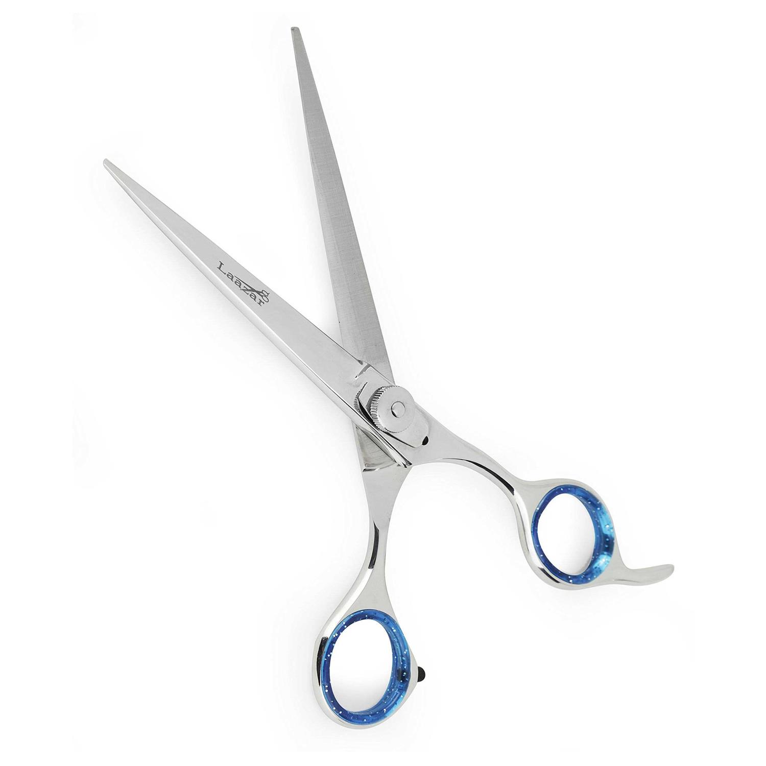 Laazar Pro Shears Curved Pet Grooming Shear - Healthber