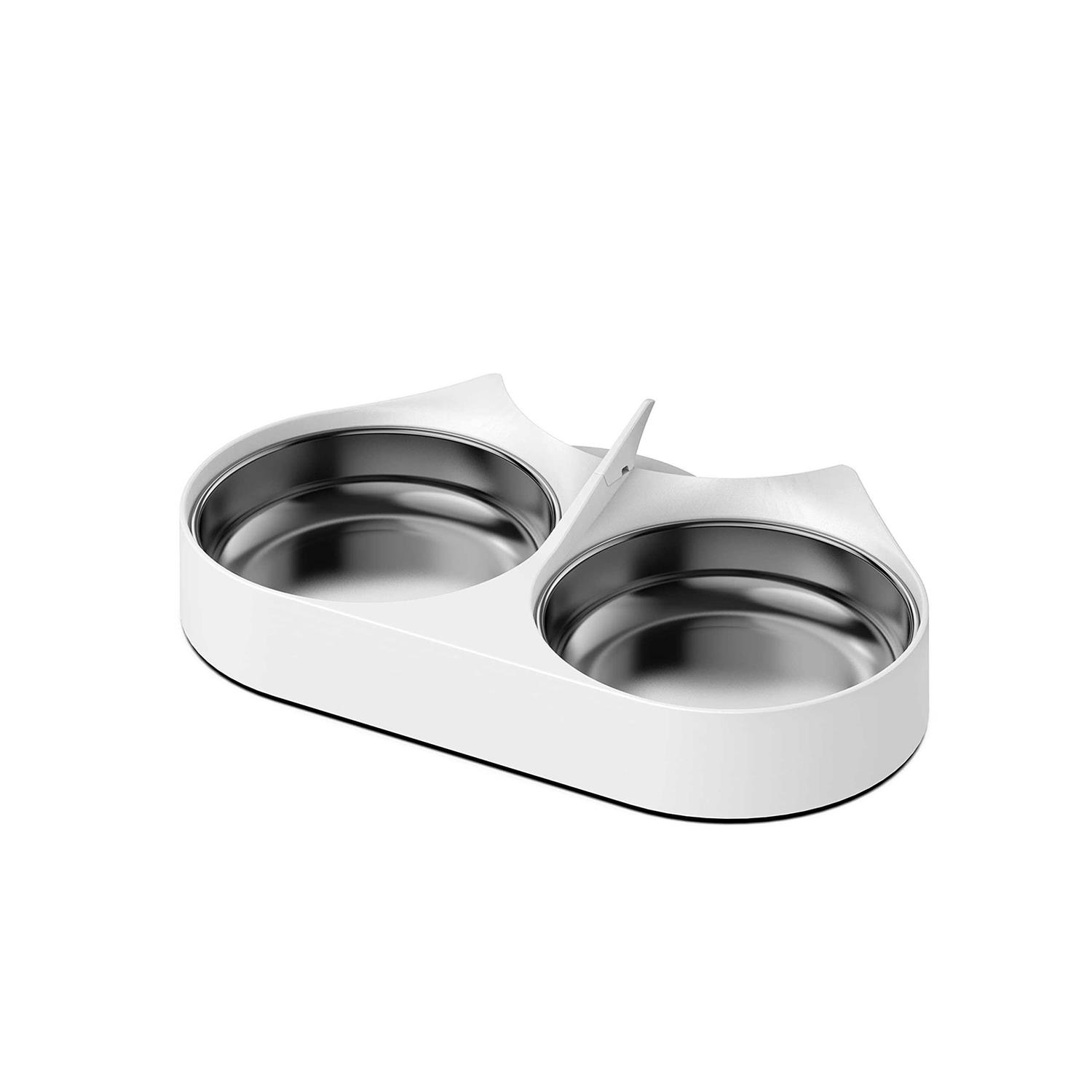 PETLIBRO Pet Food Splitter with Stainless Steel Bowls, Automatic Cat Feeder Bowls for Two Cats or Dogs - Healthber