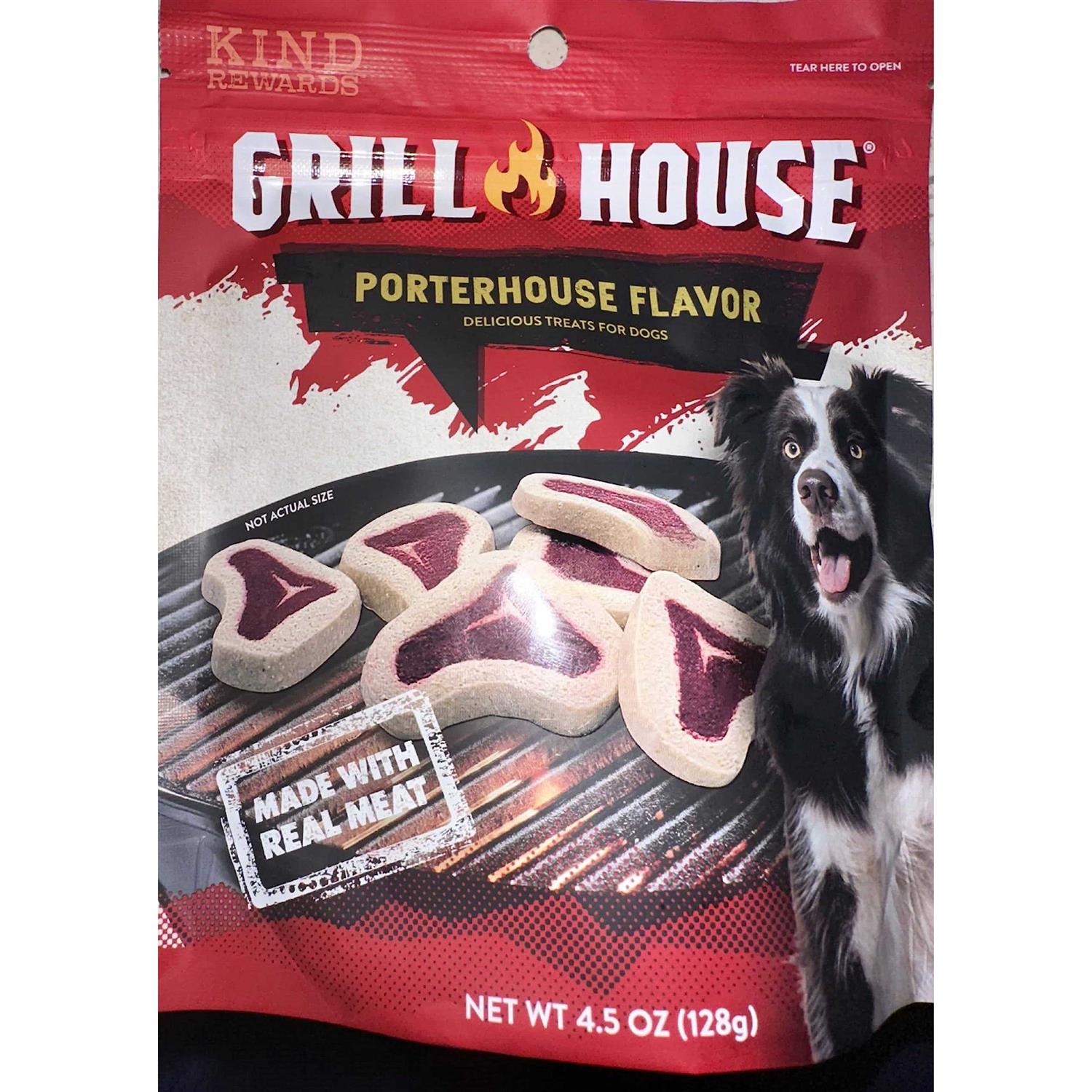 Kind Rewards Grill House Porterhouse Flavor Dog Treats - Healthber