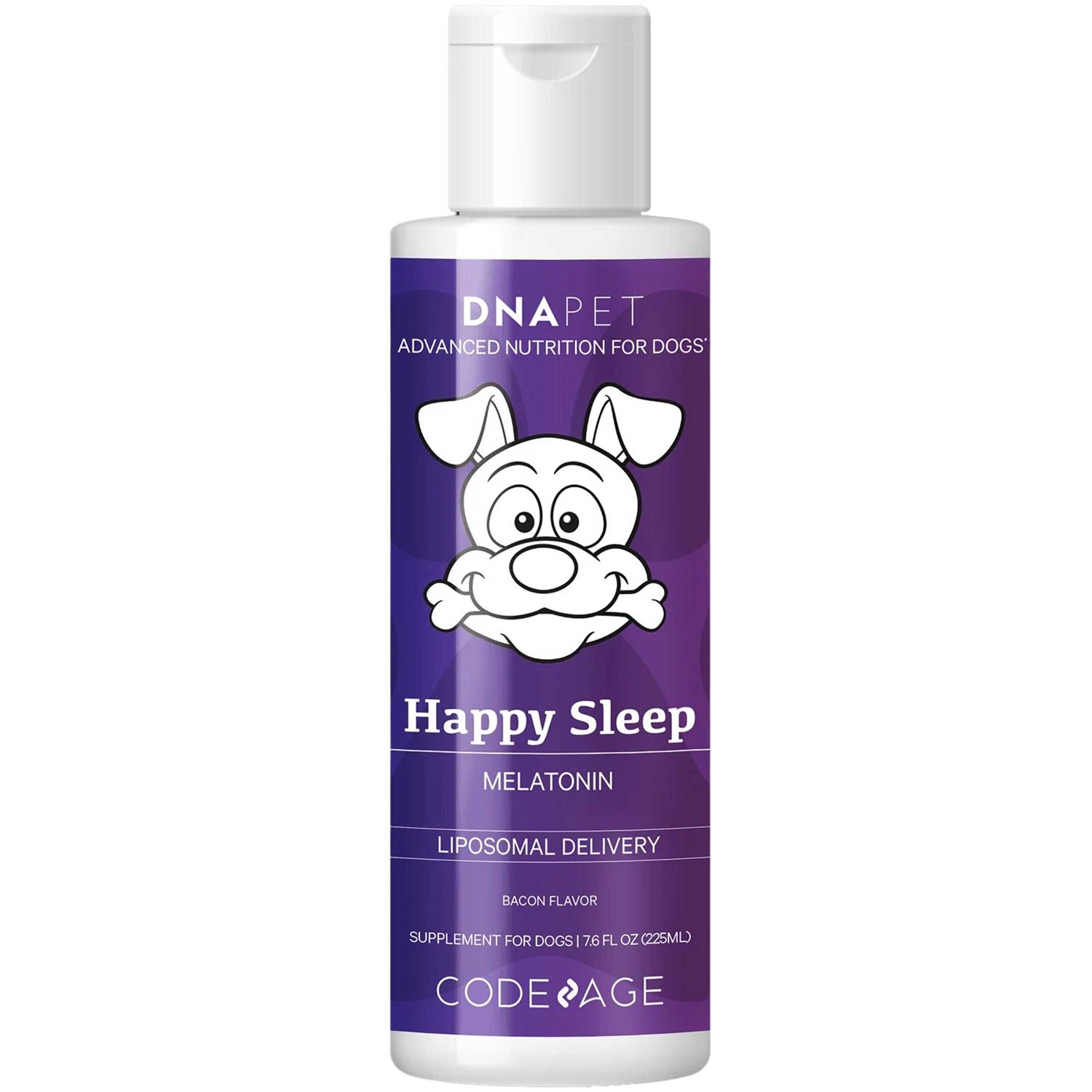 DNA Pet Happy Sleep Liquid Melatonin Dog Supplement - Healthber