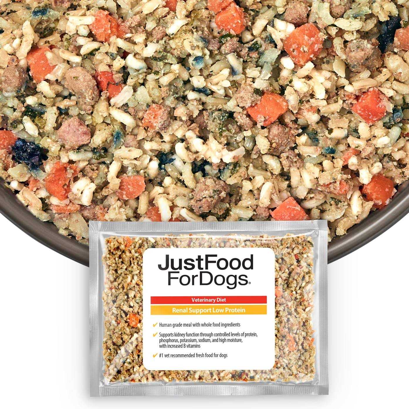 JustFoodForDogs Renal Support Low Protein Diet - Healthber