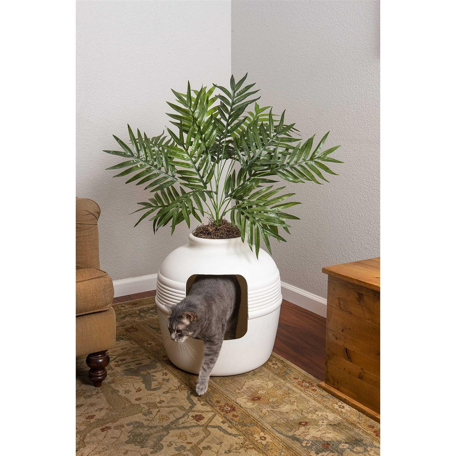 Good Pet Stuff The Original Hidden Planter Cat Litter Box - Healthber