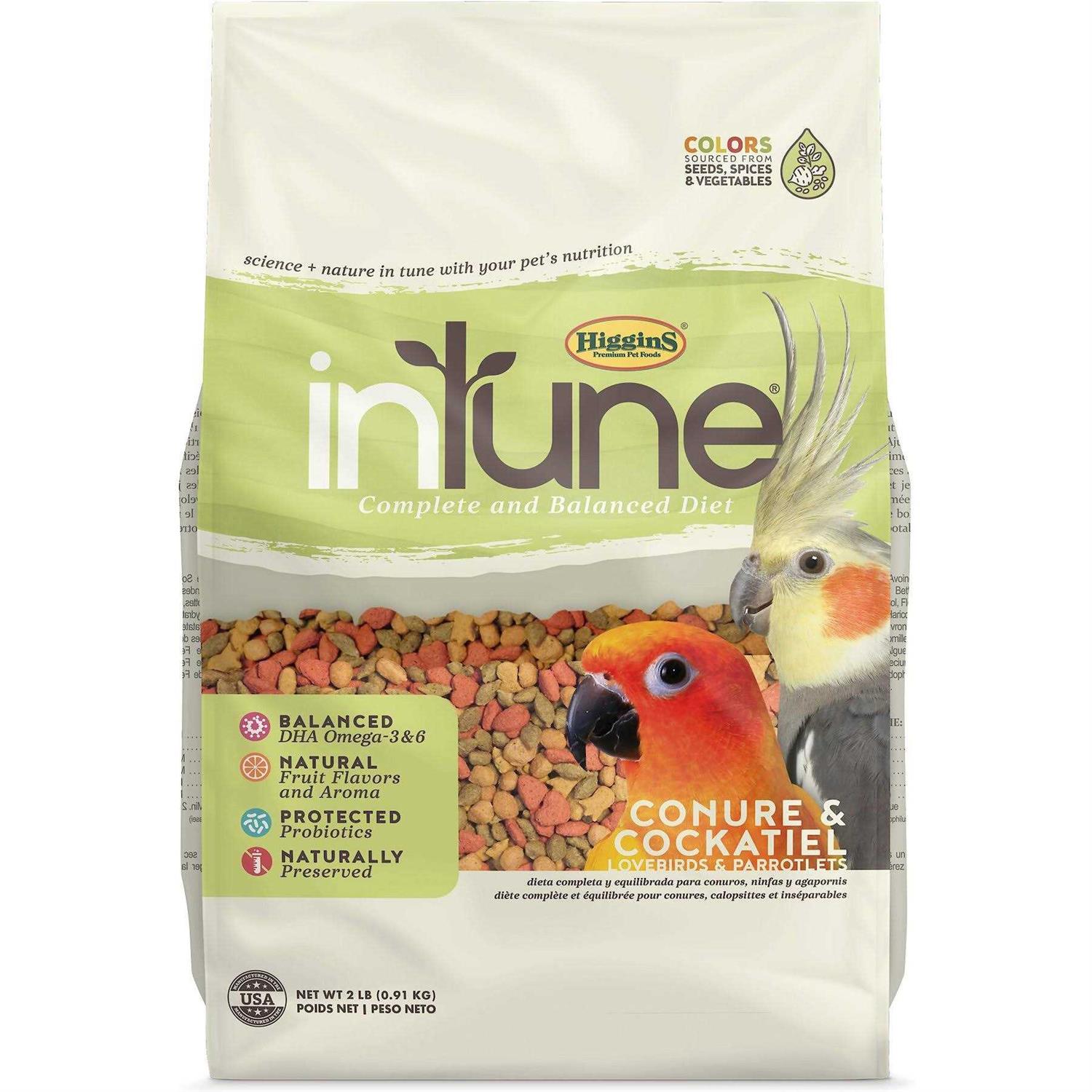 Higgins inTune Conure & Cockatiel Food - Healthber