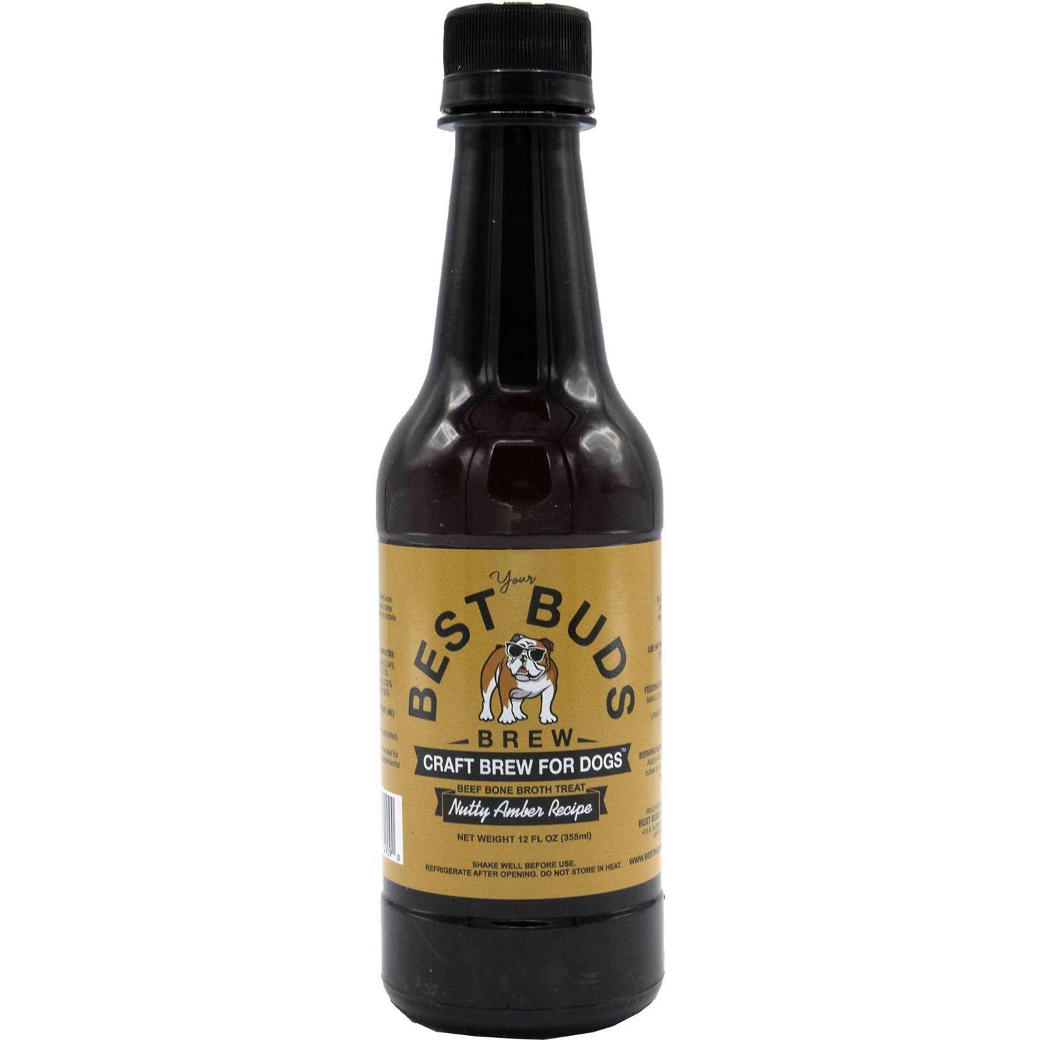 Best Buds Brew Craft Dog Beer Treat 12 oz. Nutty Amber - Healthber