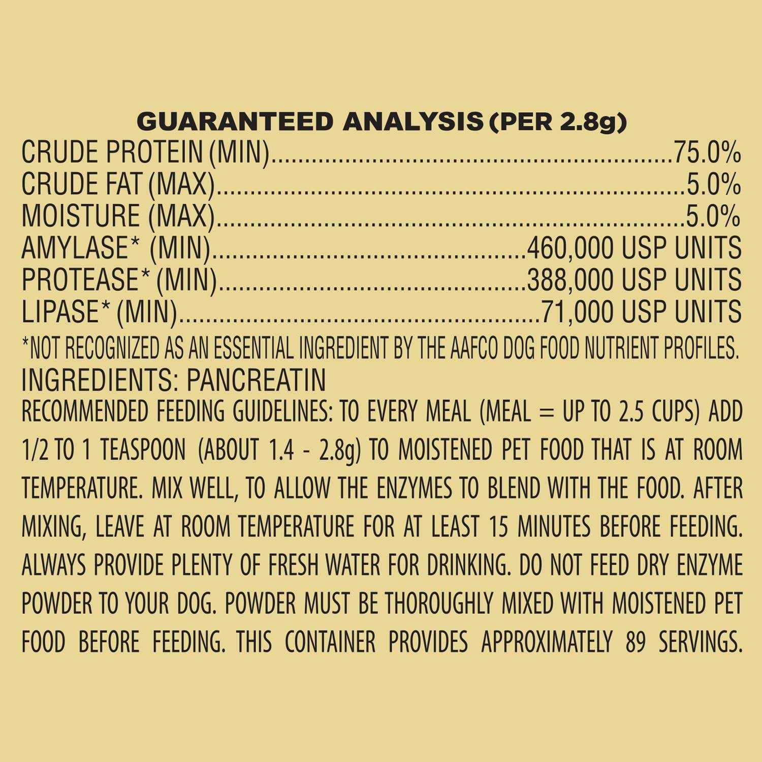 Pan-tenex 10x Digestive Enzymes for Dogs - Healthber