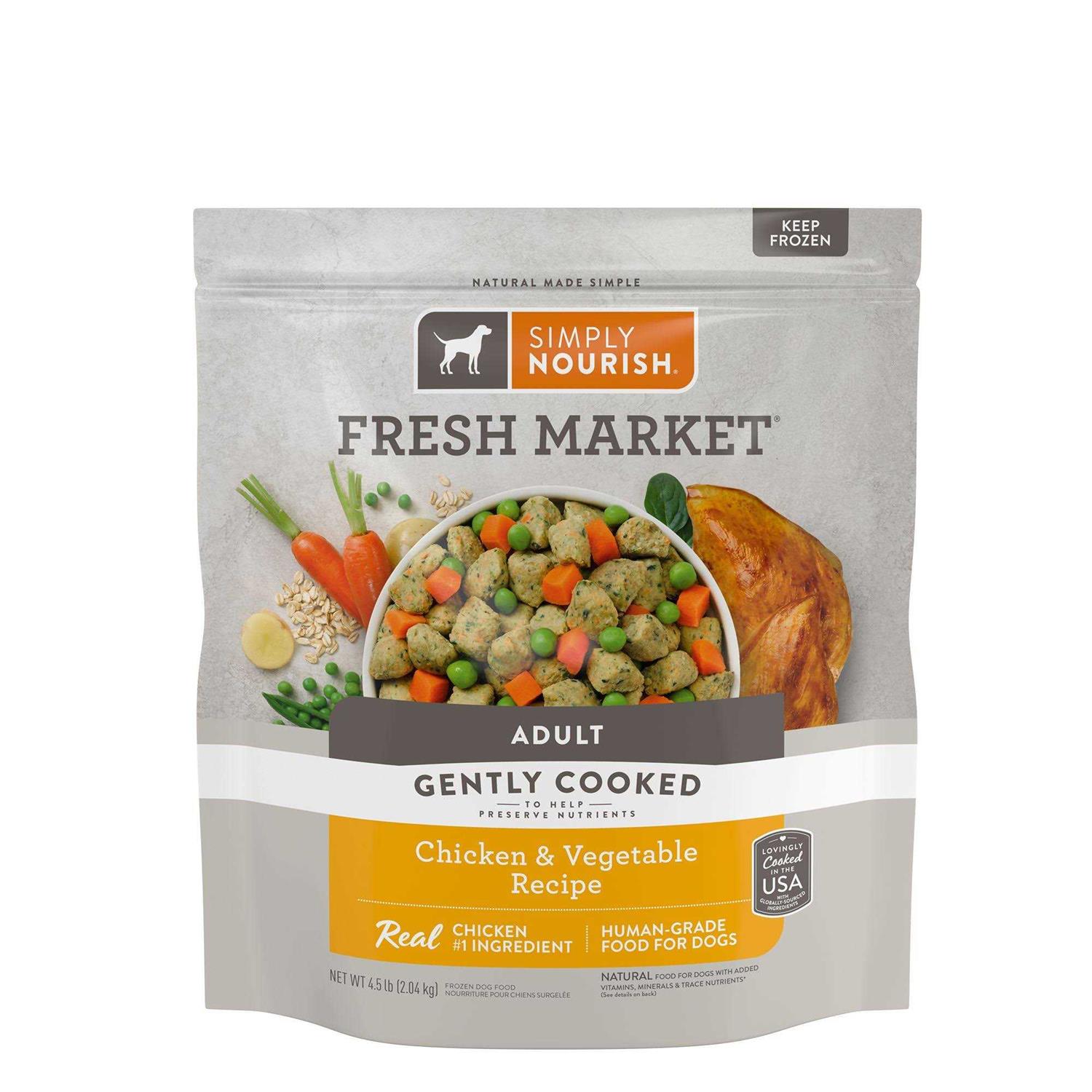 Simply Nourish Fresh Market Adult Frozen Dog Food - Healthber