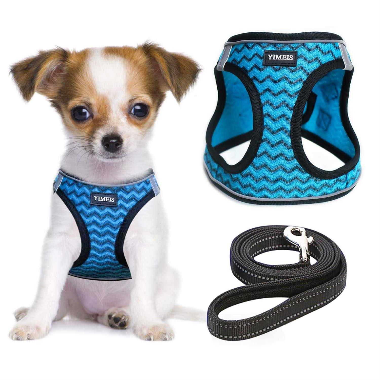 YIMEIS Dog Harness and Leash Set No Pull Soft Mesh Pet Harness - Healthber