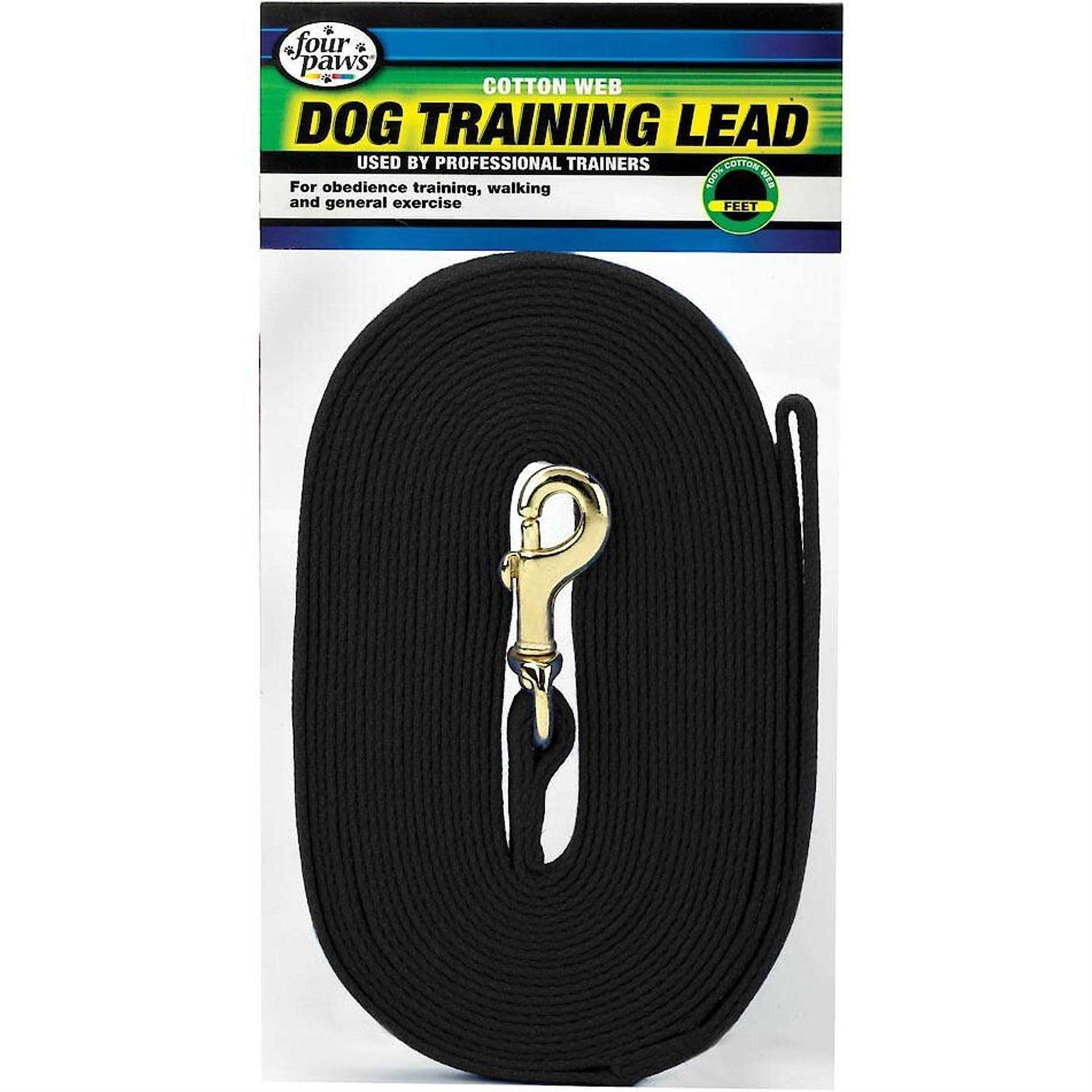 Four Paws Cotton Web Dog Training Lead - Healthber