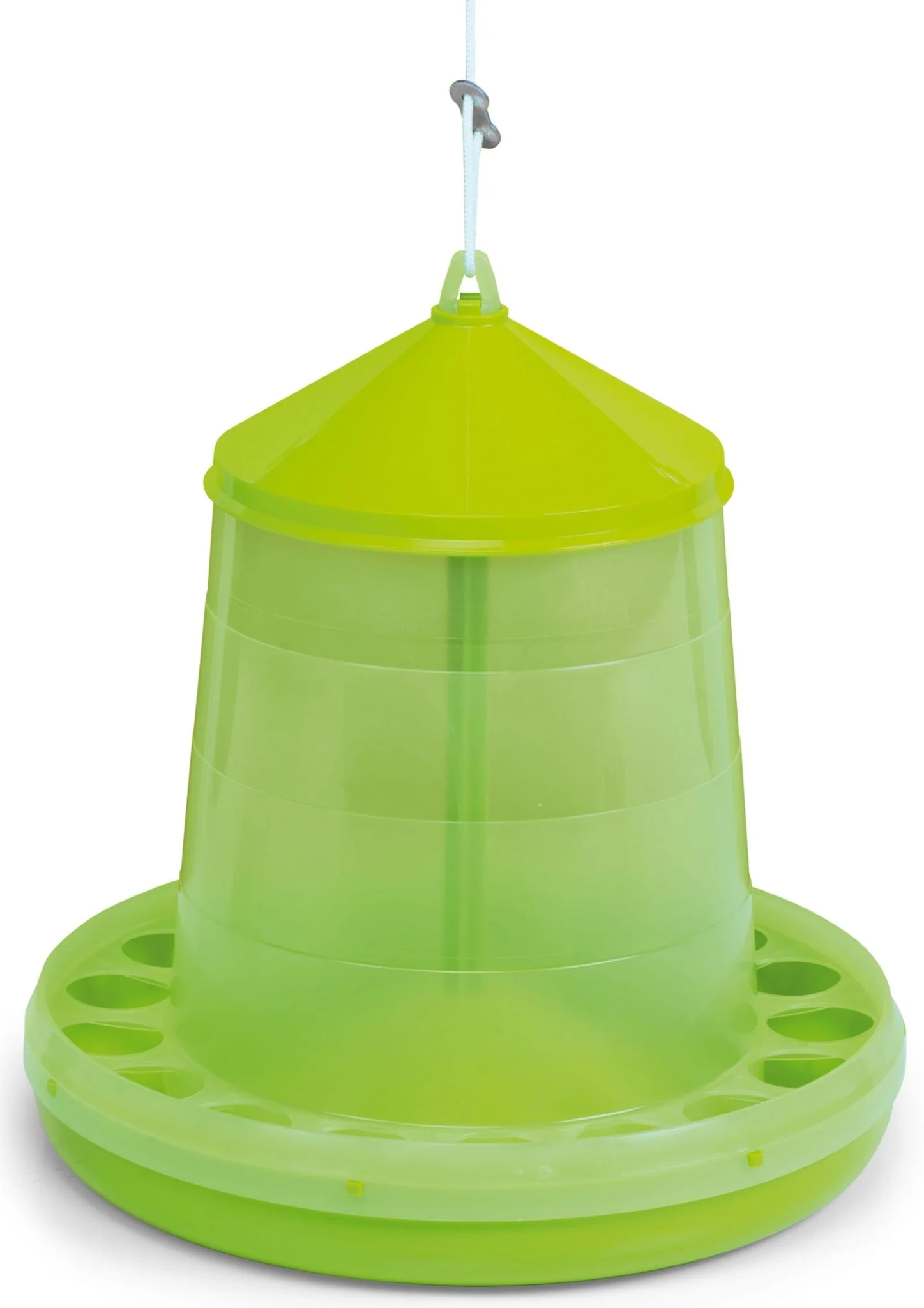 Plastic Hanging Poultry Feeder, 17 lb - Healthber
