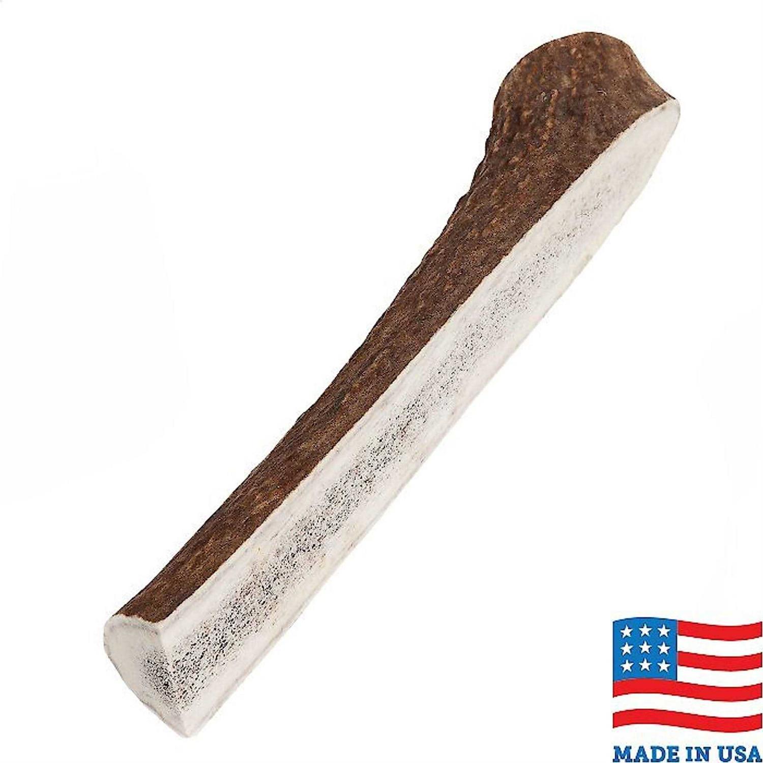 Bones & Chews Made in USA Elk Antler Split with Liver Flavor Dog Chew - Healthber