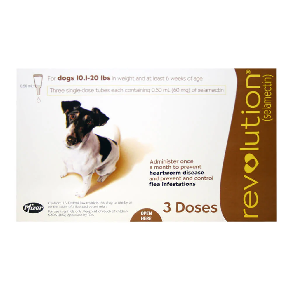 Revolution (selamectin) Canine One-a-month Flea Topical for Dogs - Healthber