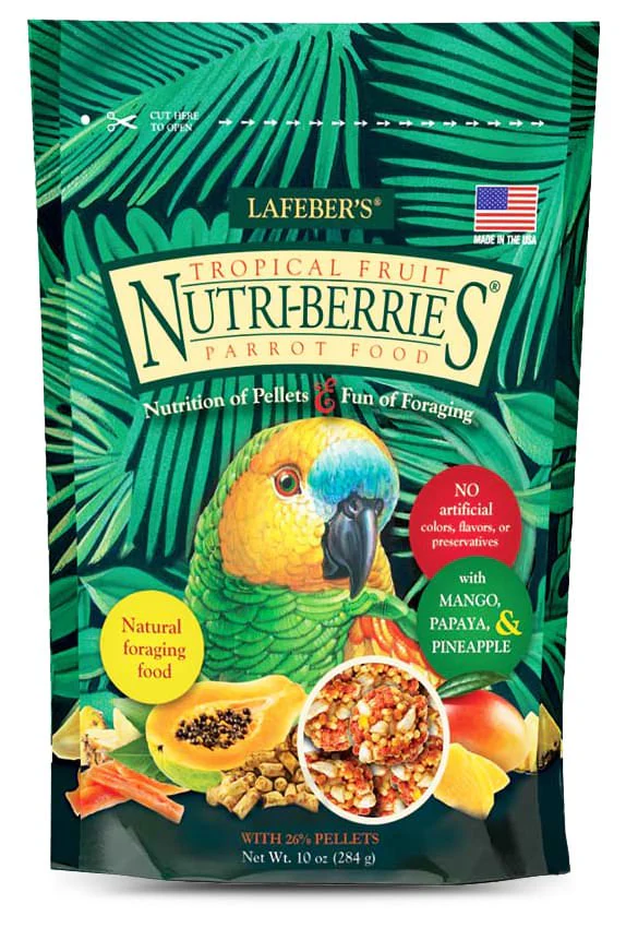 Lafeber Parrot Tropical Fruit Nutri-Berries, 10 oz bag - Healthber
