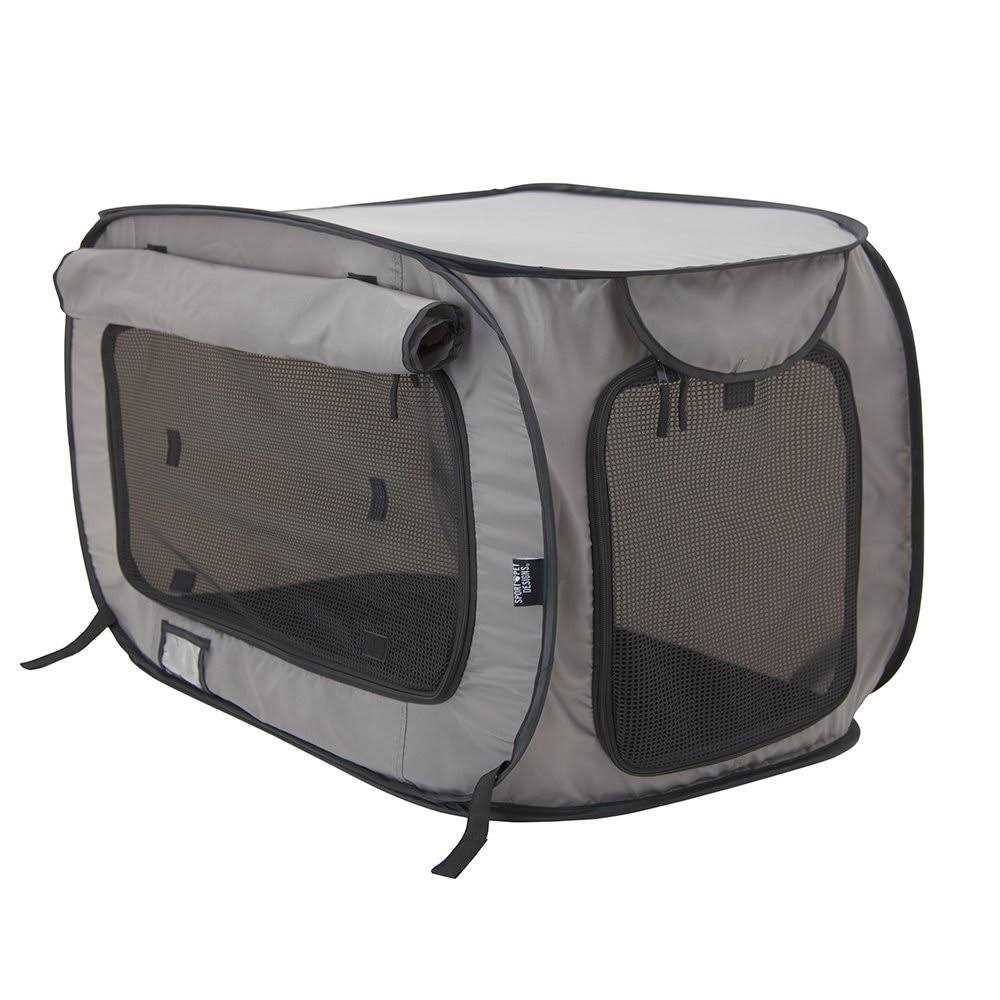 Sportpet Designs Large Pop Open Kennel - Healthber