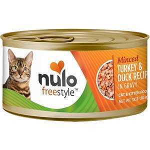 Nulo Freestyle Minced Turkey & Duck in Gravy Grain-Free Canned Cat & Kitten Food, 3-oz, case of 24 - Healthber