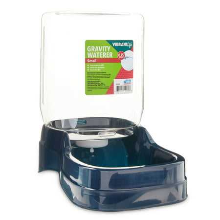 Vibrant Life Gravity Pet Waterer, Dark Blue, Small for Cats and Dogs, 0.75 Gallons, Size: Small, 0.75 Gallon - Healthber