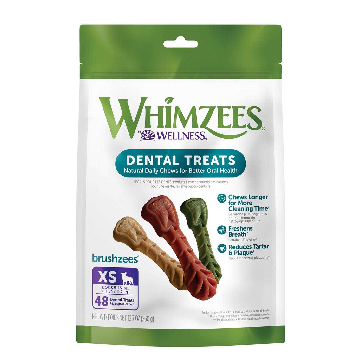 Whimzees Brushzees Dental Treats - Healthber