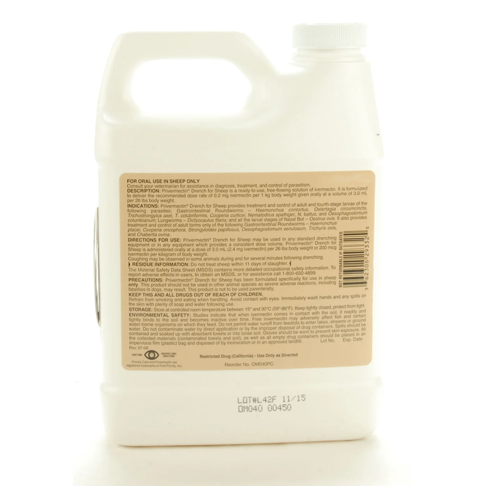 Privermectin Sheep Drench Wormer - Healthber