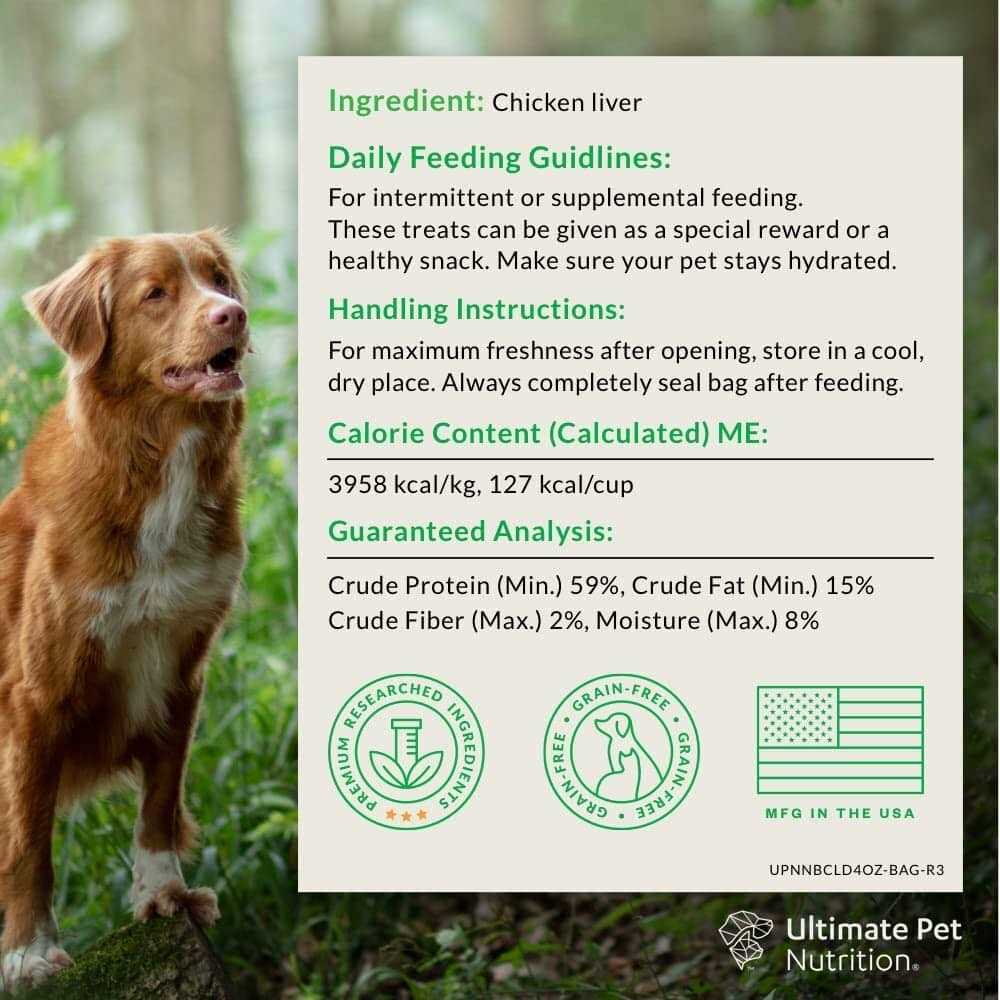 Ultimate Pet Nutrition Nutra Bites Liver Freeze-Dried Dog Treats - Healthber