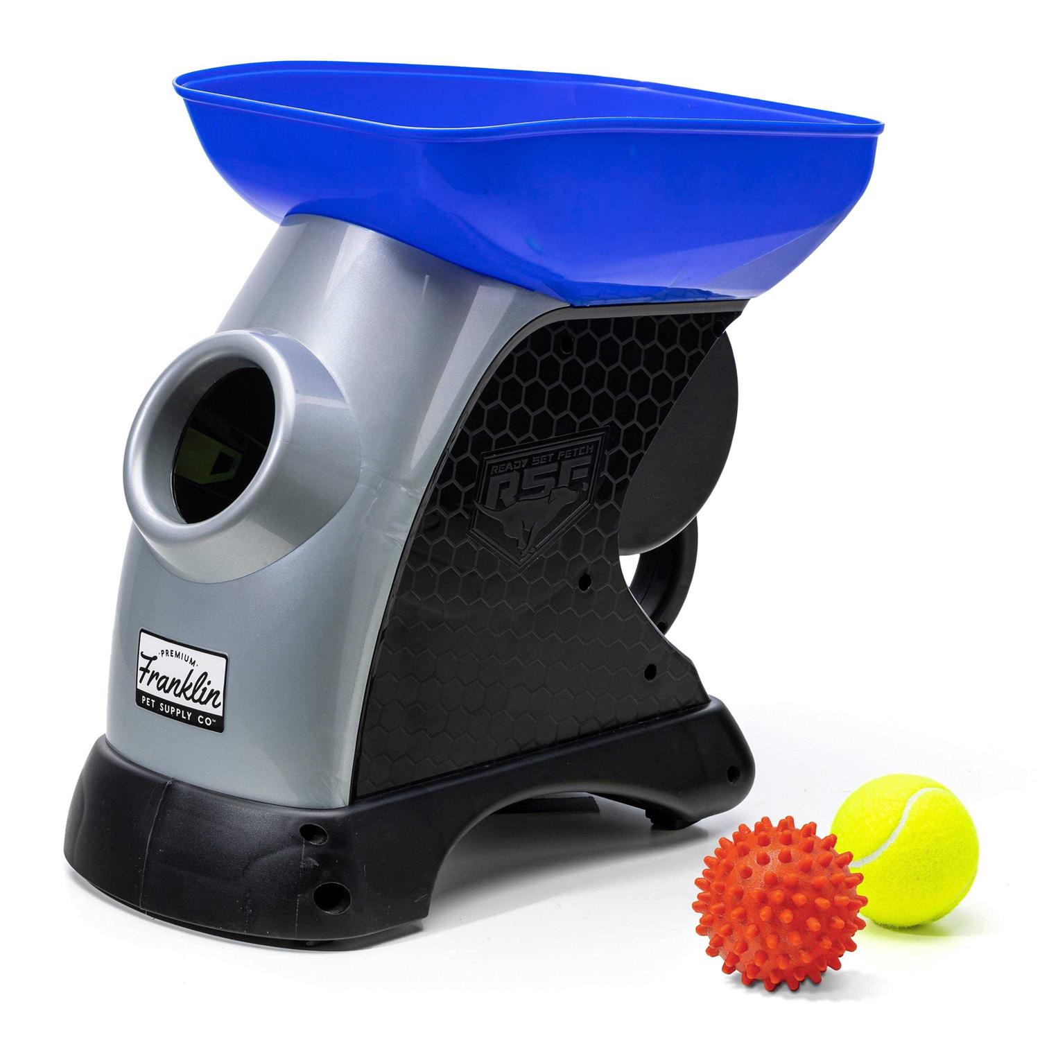 Franklin Pet Ready Set Fetch Automatic Tennis Ball Launcher Dog Toy - Healthber