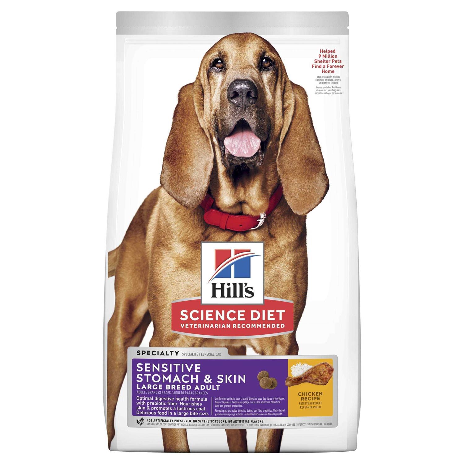 Hill’s Science Diet Adult Sensitive Stomach & Skin Chicken Recipe Large Breed Dry Dog Food - Healthber