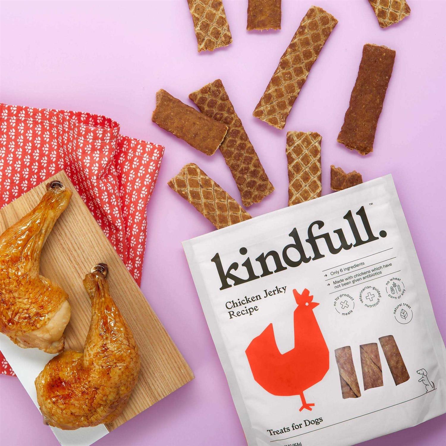 Kindfull Chicken Jerky Recipe Dog Treats - Healthber