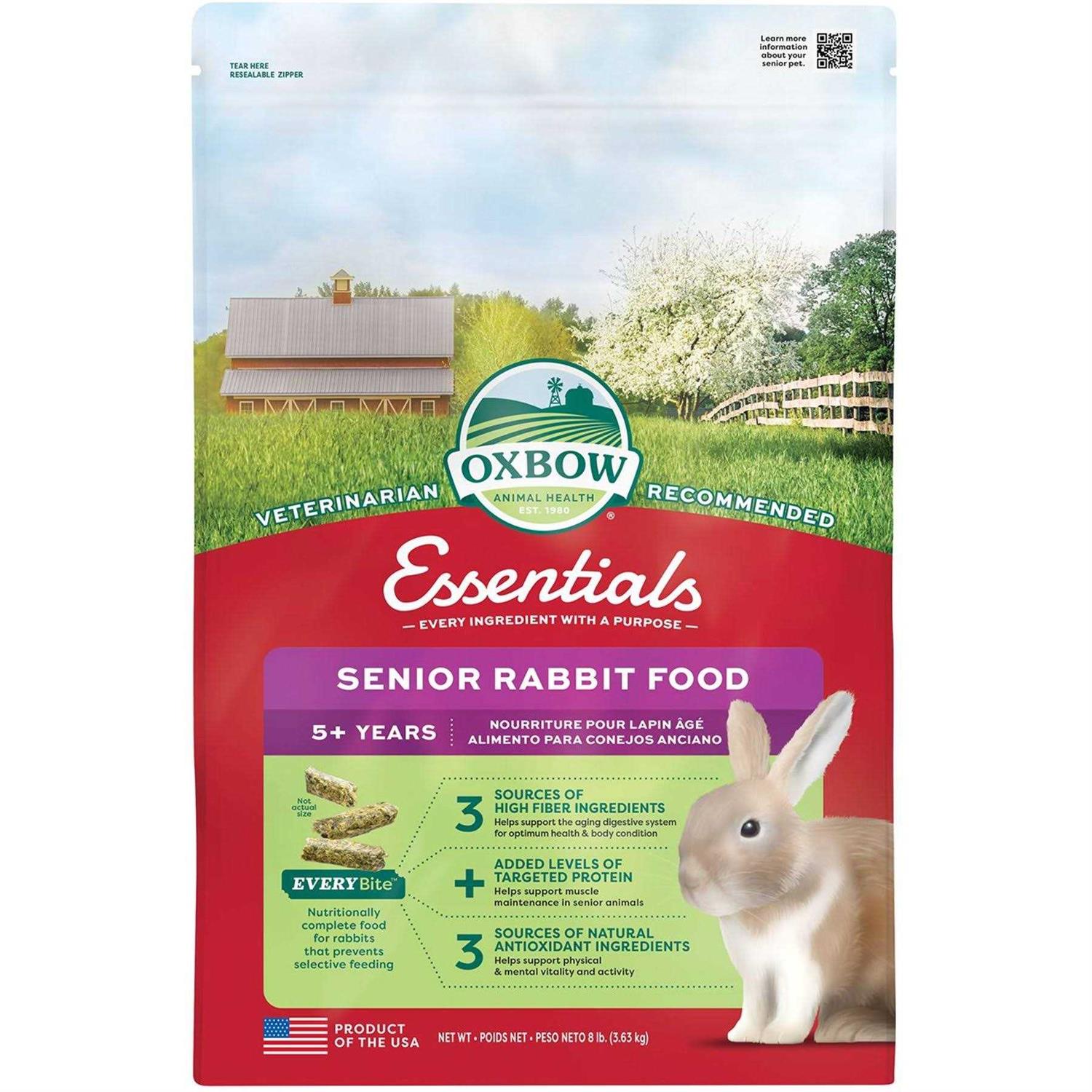 Oxbow Essentials Senior Rabbit Food - Healthber