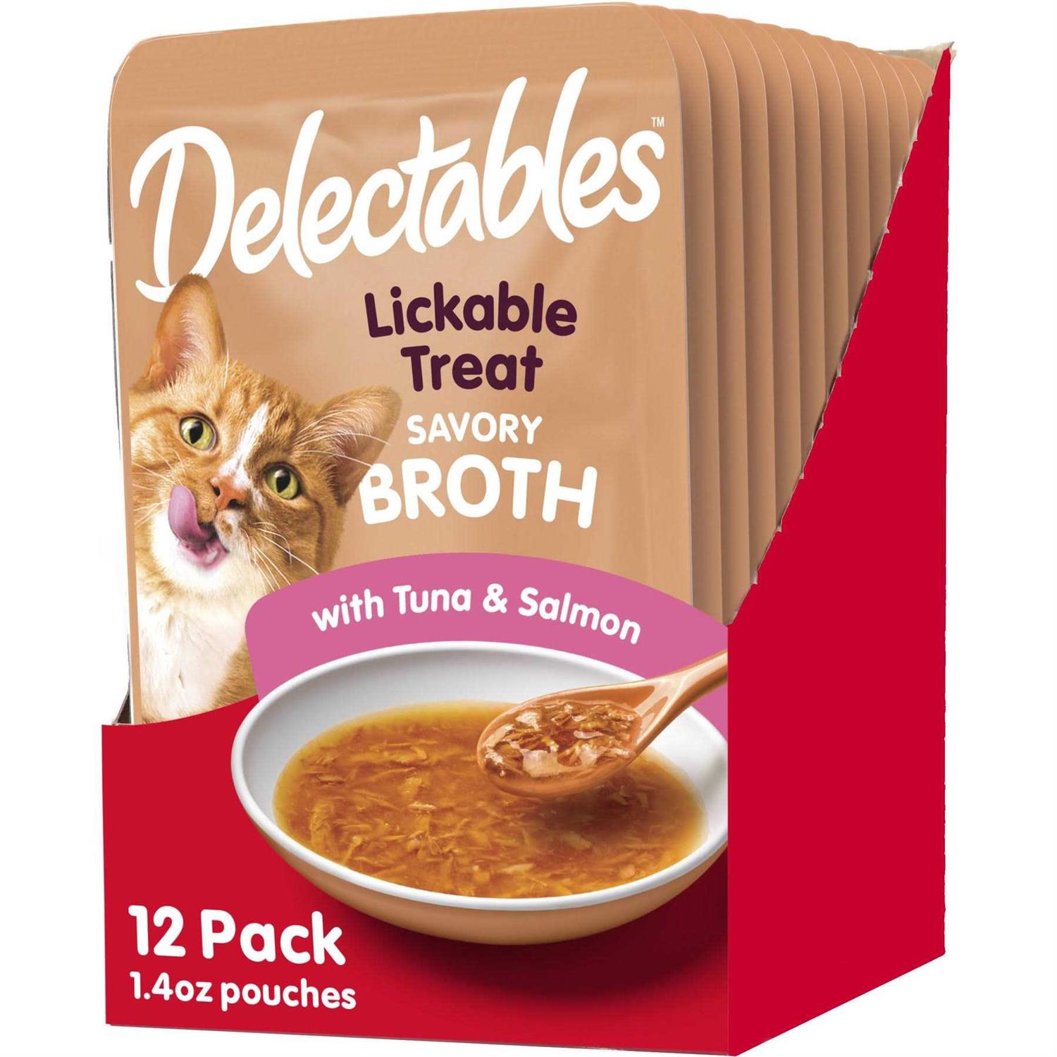 Delectables Chicken Savory Broths Lickable Cat Treat - Healthber