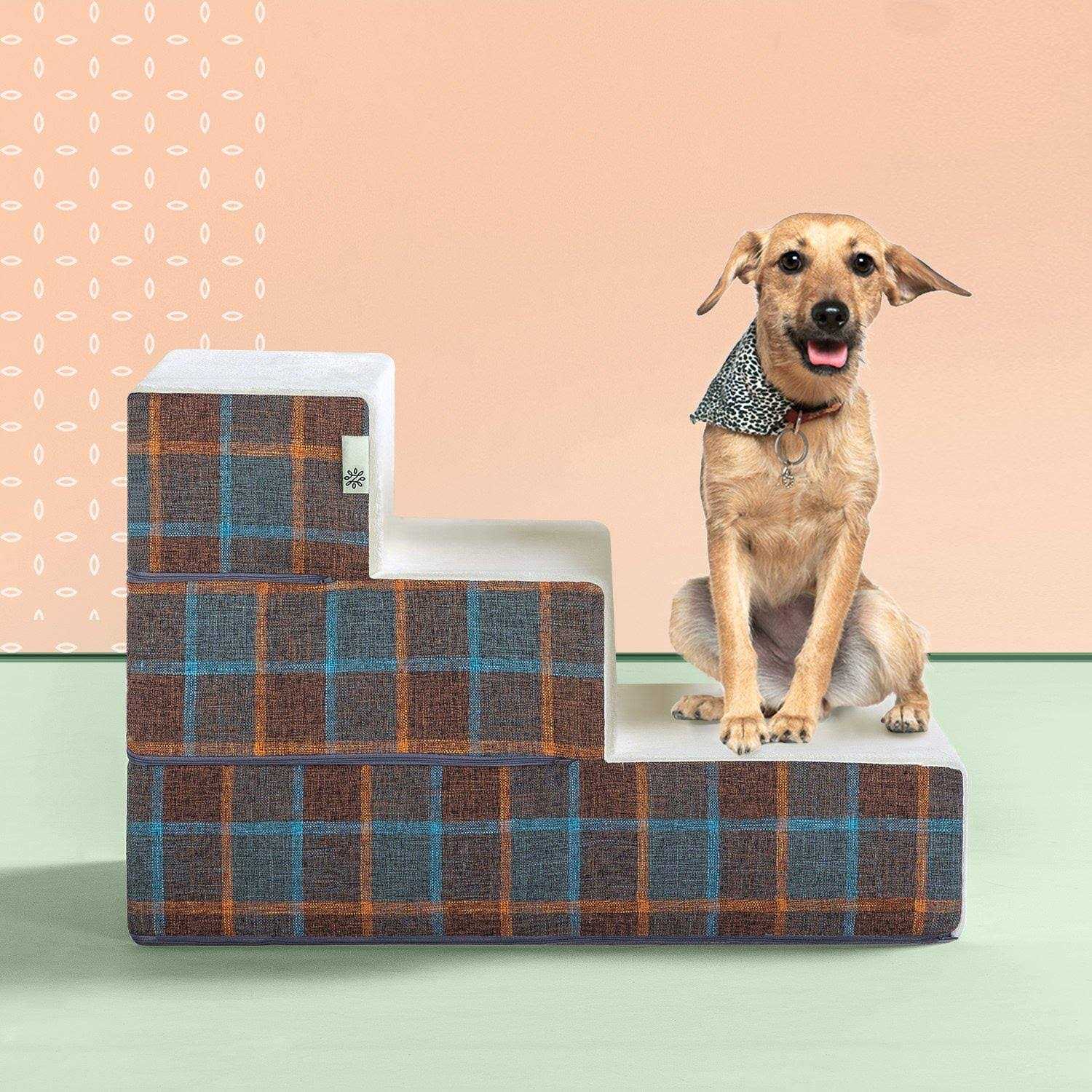 Zinus Blue Pet Stairs - Healthber