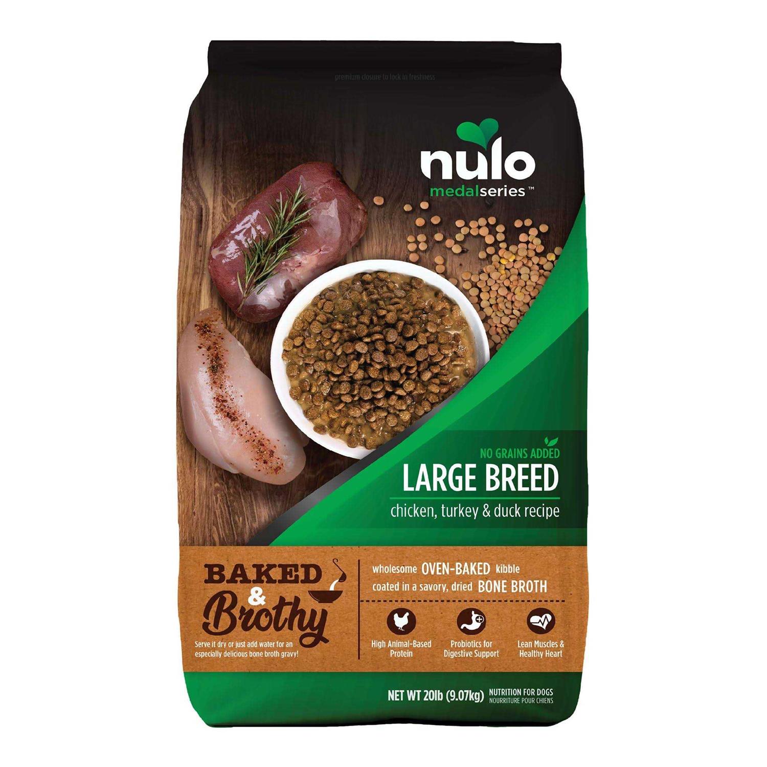 Nulo MedalSeries Baked & Brothy Chicken Duck & Turkey Breed Adult Dry Dog Food - Healthber