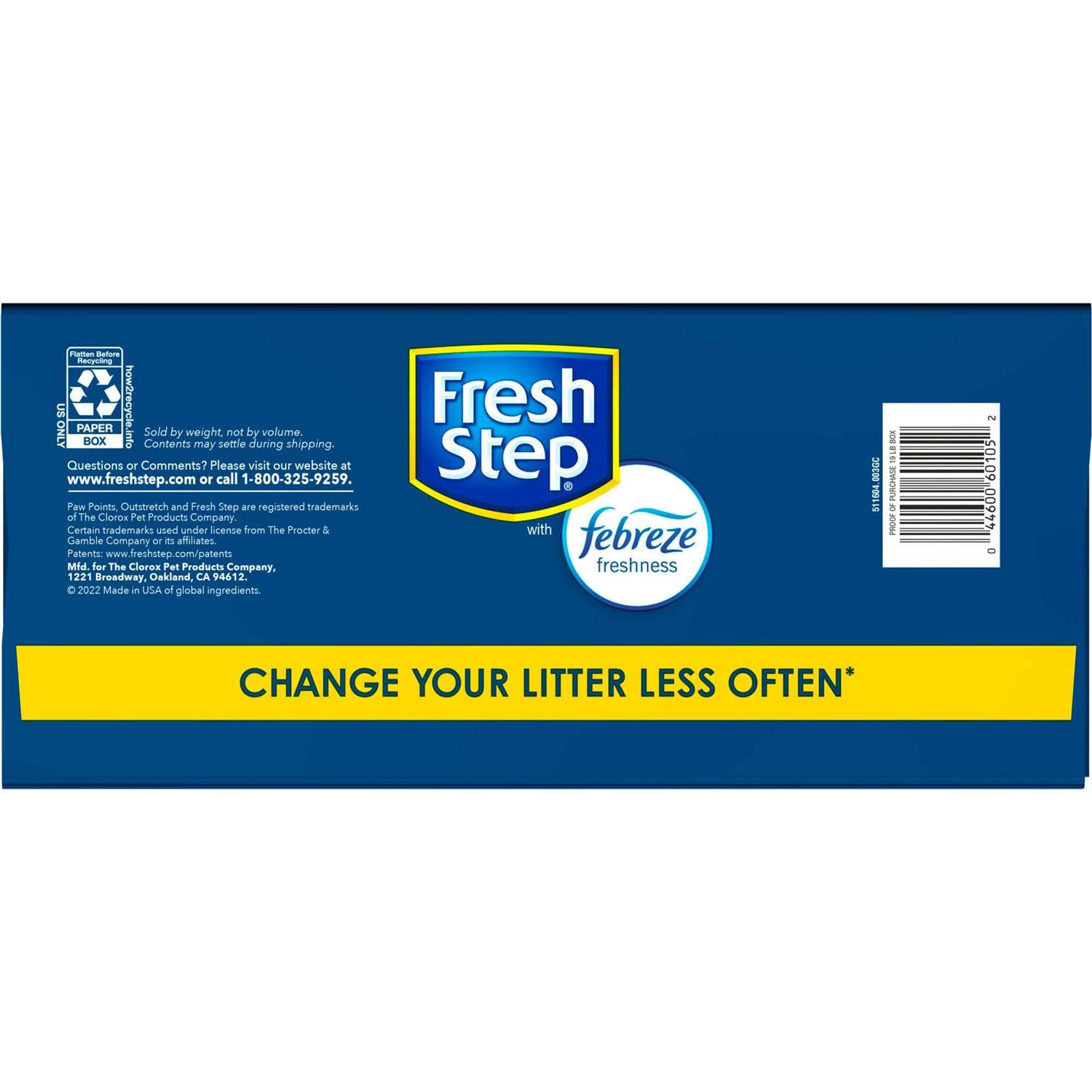 Fresh Step Outstretch Febreze Concentrated Clumping Litter - Healthber