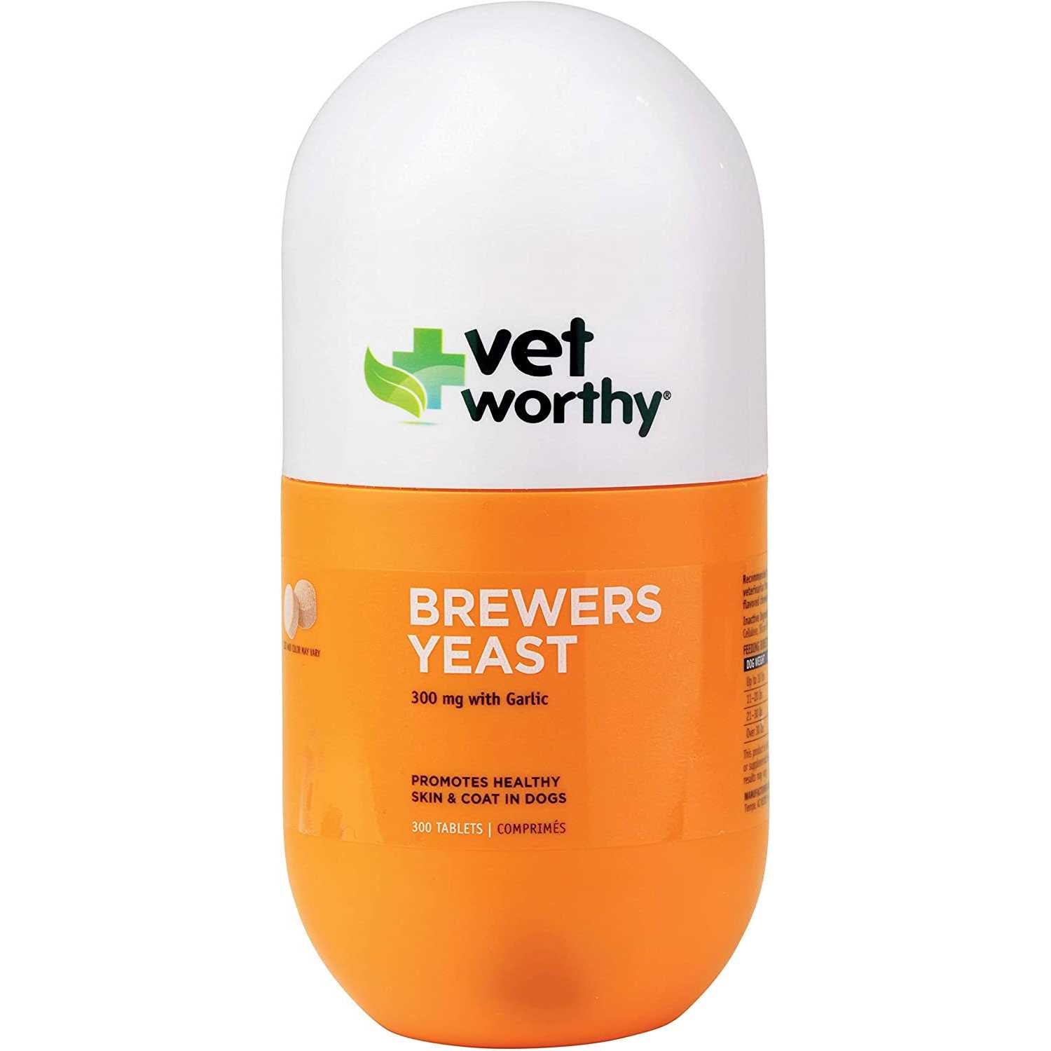 Vet Worthy Brewers Yeast Chewable Tablets for Dogs - Healthber