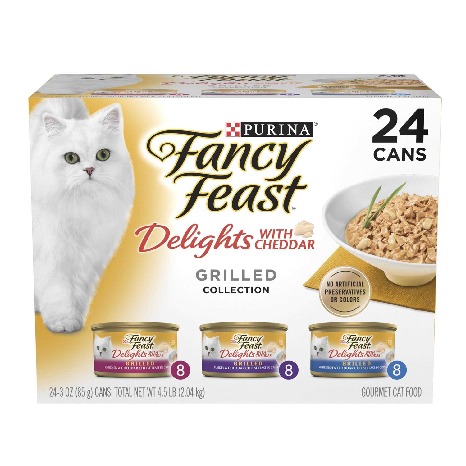 Fancy Feast Gravy Delights Grilled Cheddar Cheese Wet Cat Food - Healthber