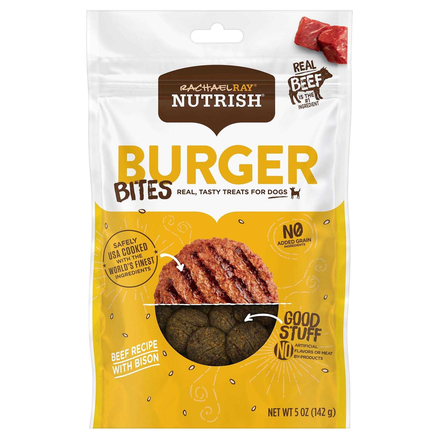 Rachael Ray Nutrish Burger Bites Dog Treats - Healthber