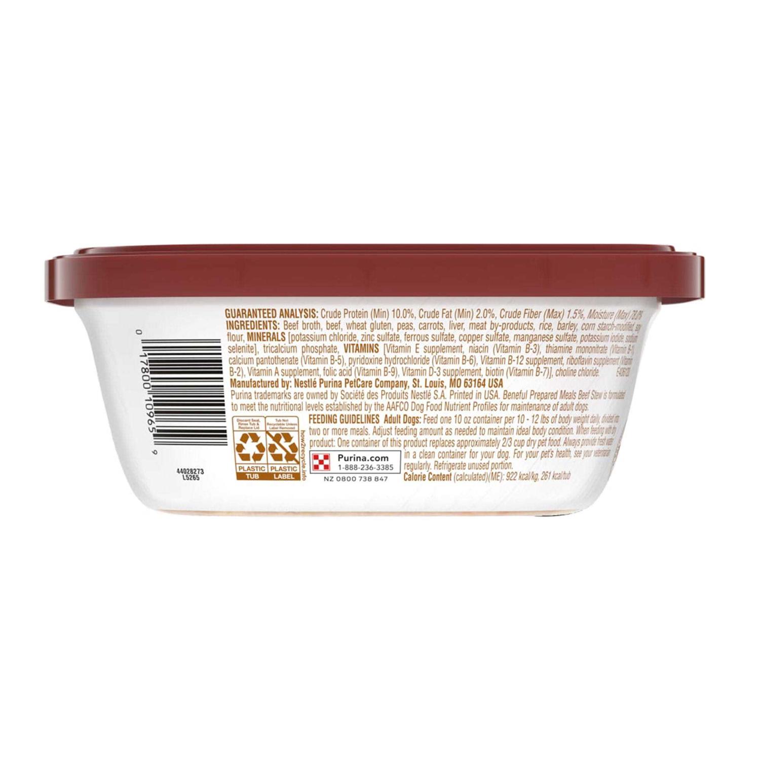 Purina Beneful Beef Stew Prepared Meals Dog Food - Healthber