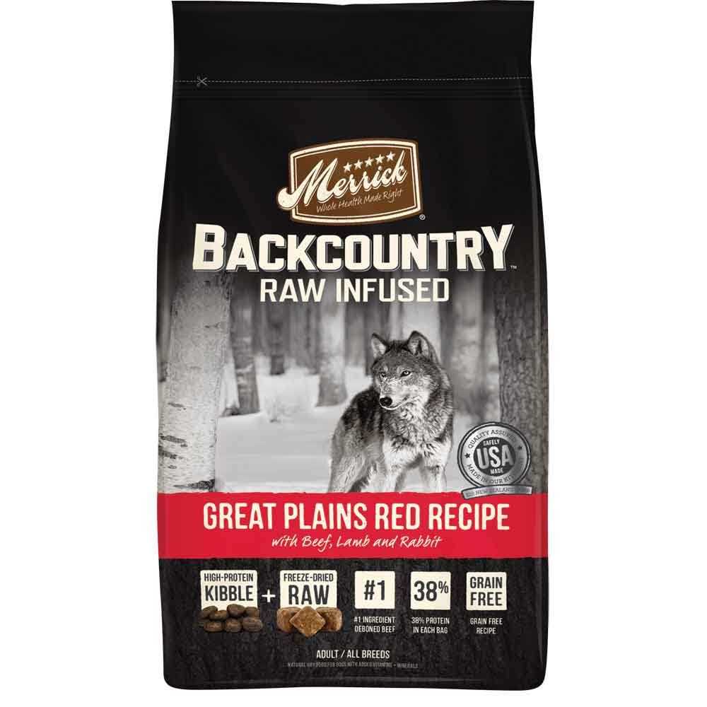 Merrick Backcountry Grain Free Raw Infused Recipe Dry Dog Food - Healthber