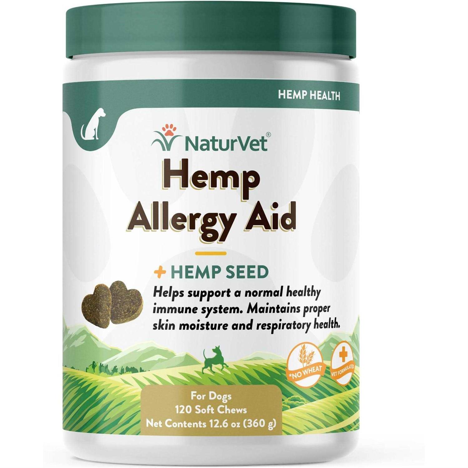 NaturVet Allergy Aid Hemp Soft Chews - Healthber
