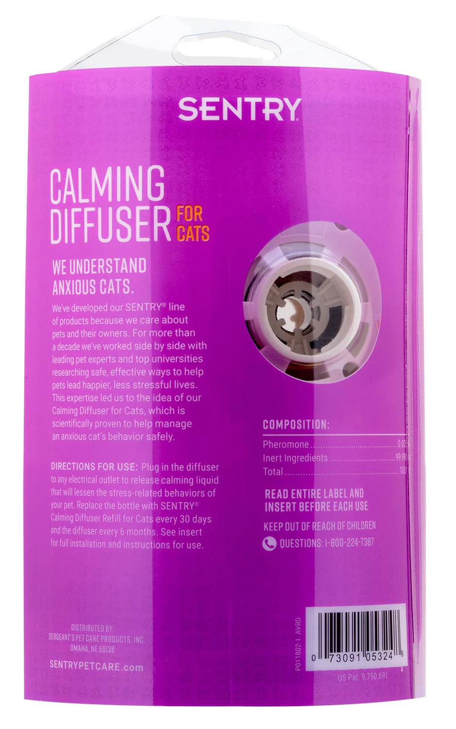 SENTRY? Calming Diffuser Kit & Refills for Cats - Healthber