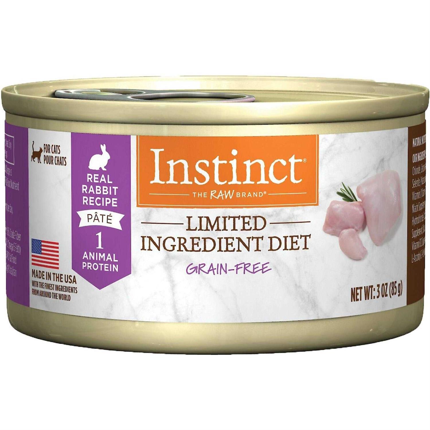 Instinct Limited Ingredient Diet Real Rabbit Recipe Grain-Free Cat Food - Healthber